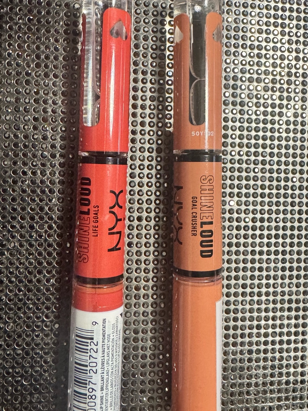 (2) NYX Shine Loud Dual-Ended Lip Duo —